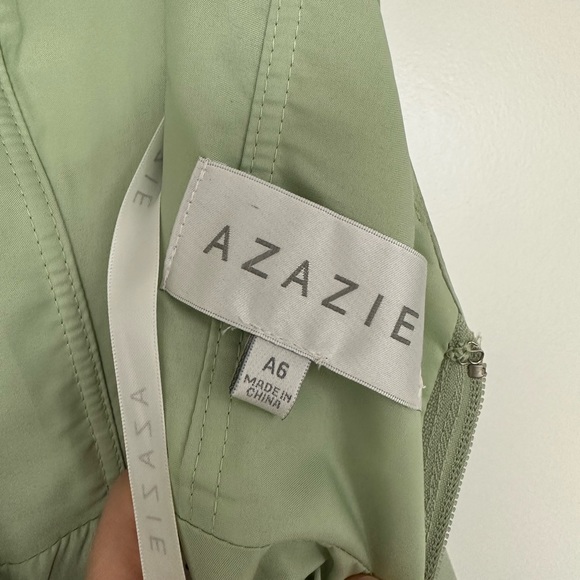 DONATED Azazie Jakayla Dress in Dusty Sage size 6 - Picture 7 of 11